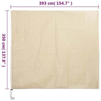vidaXL Plant Fleece Covers with Zip 2 pcs 70 g/m² 3.93x3.5 m