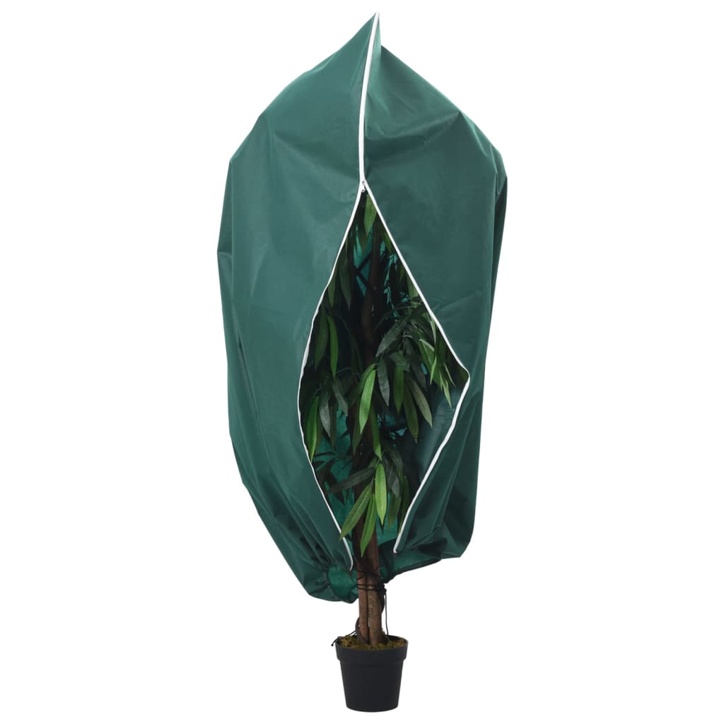 vidaXL Plant Fleece Covers with Zip 2 pcs 70 g/m² 2.36x2 m