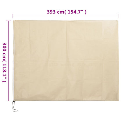 vidaXL Plant Fleece Covers with Zip 4 pcs 70 g/m² 3.93x3 m