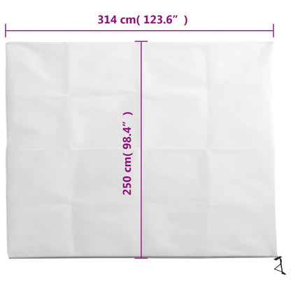 vidaXL Plant Fleece Covers with Zip 10 pcs 70 g/m² 3.14x2.5 m