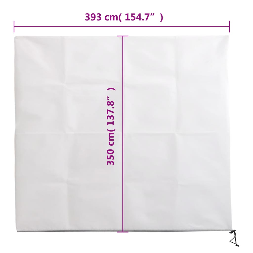 vidaXL Plant Fleece Covers with Zip 10 pcs 70 g/m² 3.93x3.5 m