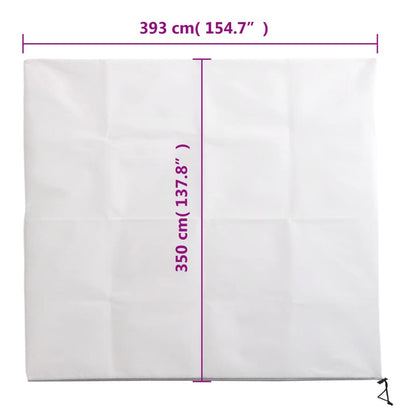 vidaXL Plant Fleece Covers with Zip 10 pcs 70 g/m² 3.93x3.5 m