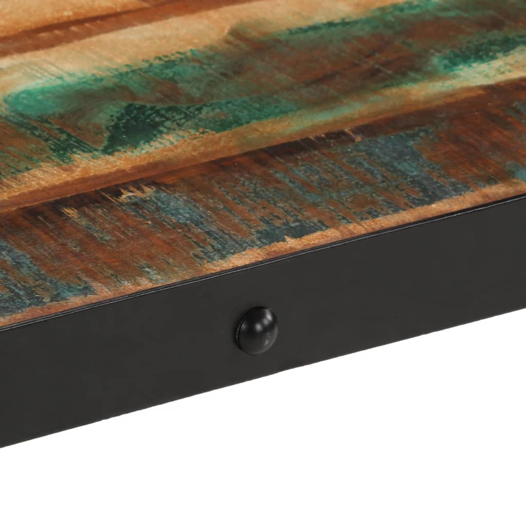 vidaXL Coffee Table with Wheels Solid Reclaimed Wood 100x55x26 cm
