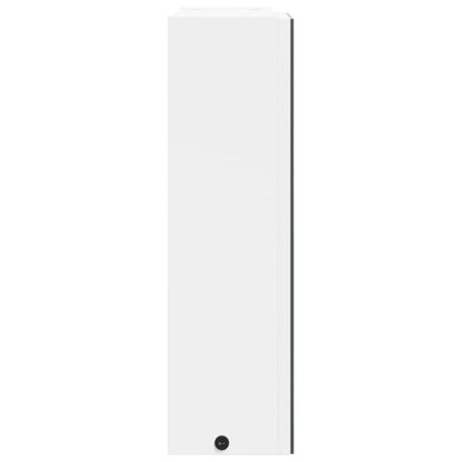 vidaXL Bathroom Mirror Cabinet with LED Light White 45x13x52 cm