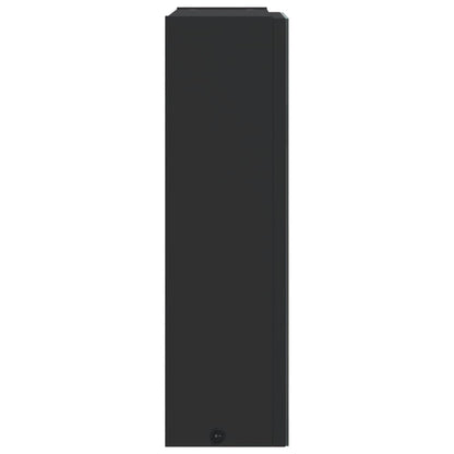 vidaXL Bathroom Mirror Cabinet with LED Light Black 45x13x52 cm
