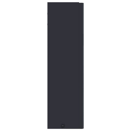vidaXL Bathroom Mirror Cabinet with LED Light Grey 60x13x52 cm