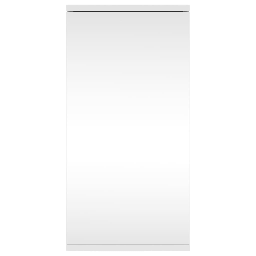 vidaXL Corner Bathroom Mirror Cabinet White 30x24x60 cm