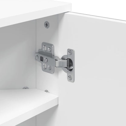 vidaXL Corner Bathroom Mirror Cabinet White 30x24x60 cm