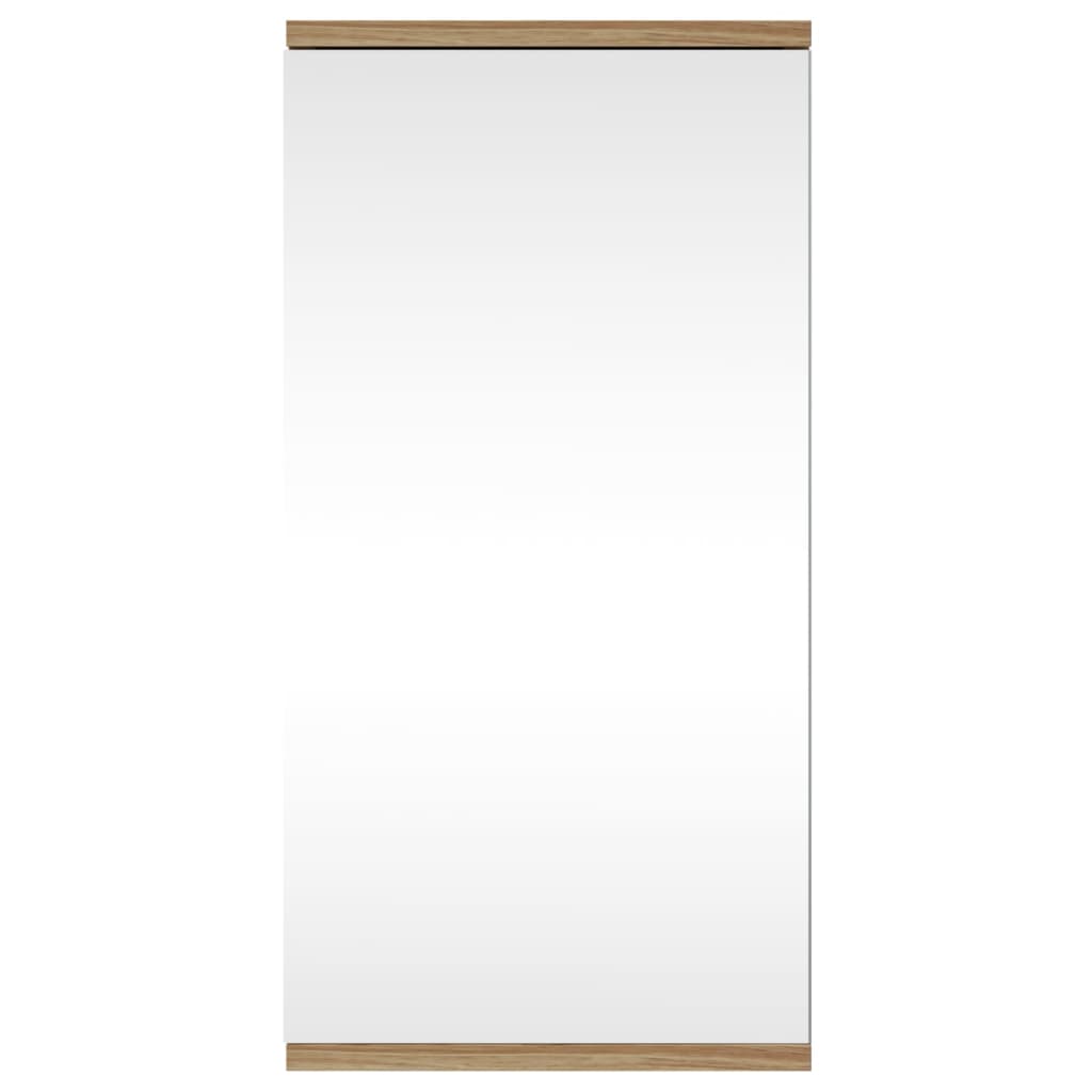 vidaXL Corner Bathroom Mirror Cabinet Oak 30x24x60 cm