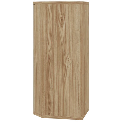 vidaXL Corner Bathroom Mirror Cabinet Oak 30x24x60 cm