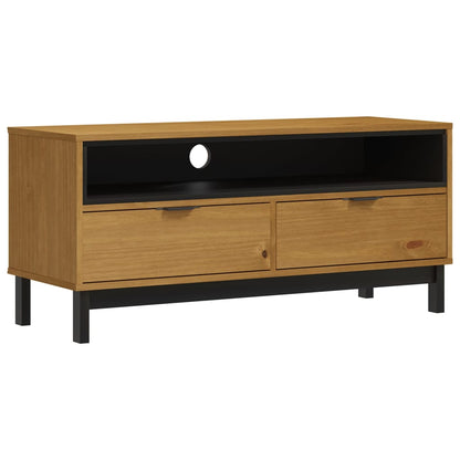 vidaXL TV Cabinet "FLAM" 110x40x50 cm Solid Wood Pine