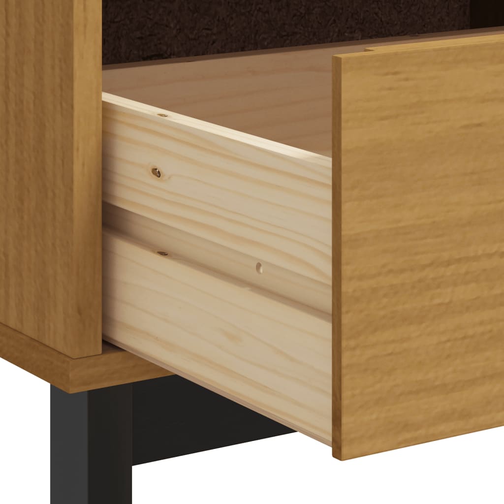 vidaXL TV Cabinet "FLAM" 110x40x50 cm Solid Wood Pine