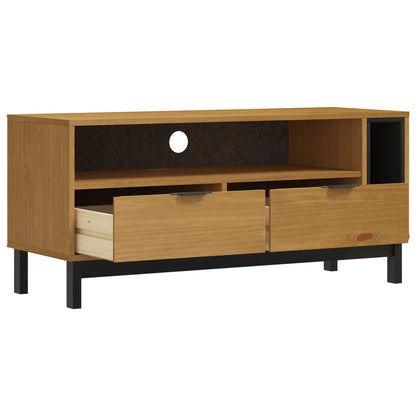 vidaXL TV Cabinet "FLAM" 110x40x50 cm Solid Wood Pine