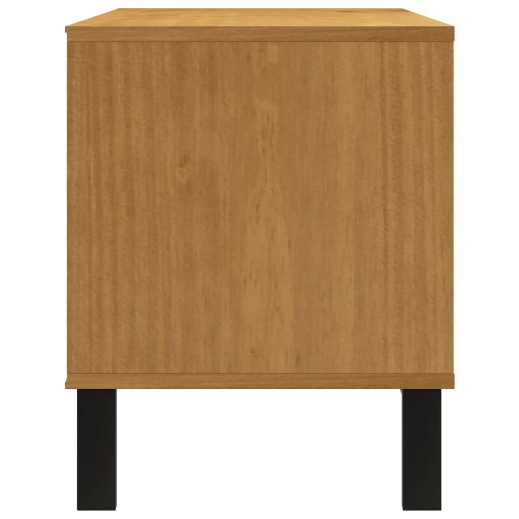 vidaXL TV Cabinet "FLAM" 110x40x50 cm Solid Wood Pine