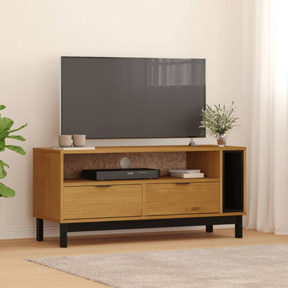 vidaXL TV Cabinet "FLAM" 110x40x50 cm Solid Wood Pine