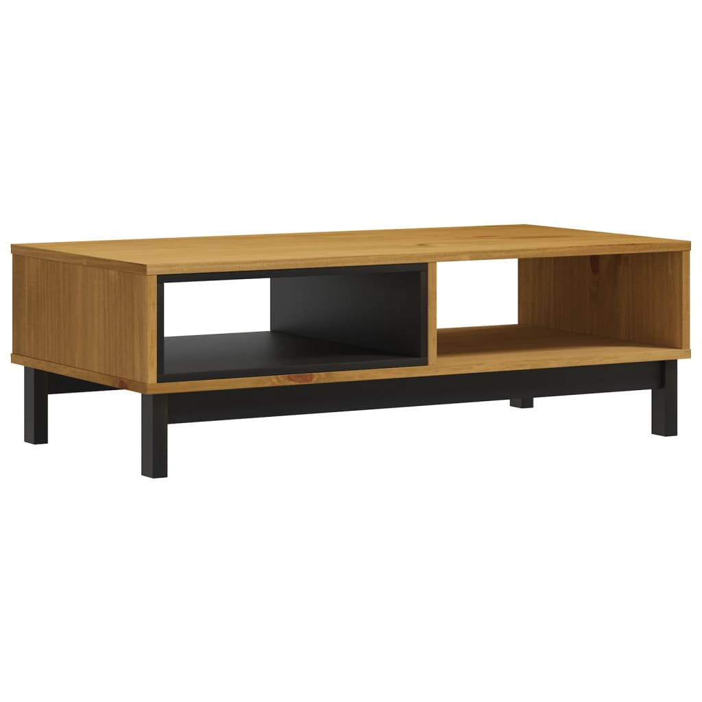 vidaXL Coffee Table "FLAM" 100x50x32,5 cm Solid Wood Pine