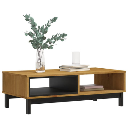 vidaXL Coffee Table "FLAM" 100x50x32,5 cm Solid Wood Pine