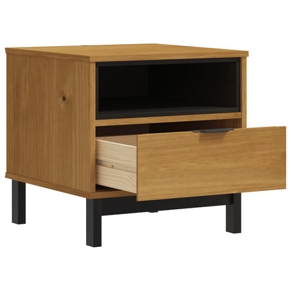 vidaXL Side Table "FLAM" 50x50x50 cm Solid Wood Pine