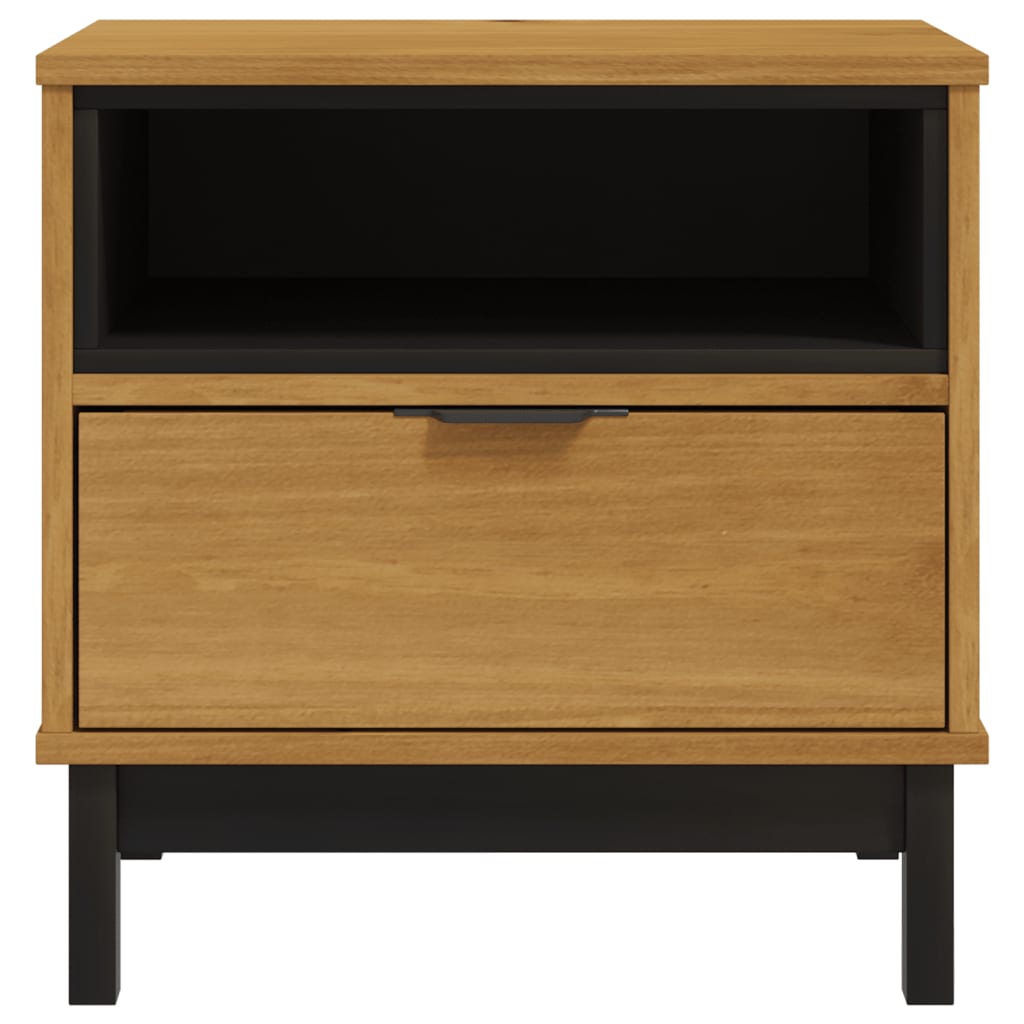 vidaXL Side Table "FLAM" 50x50x50 cm Solid Wood Pine