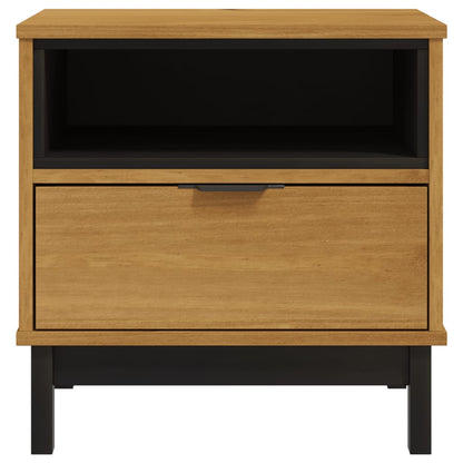 vidaXL Side Table "FLAM" 50x50x50 cm Solid Wood Pine