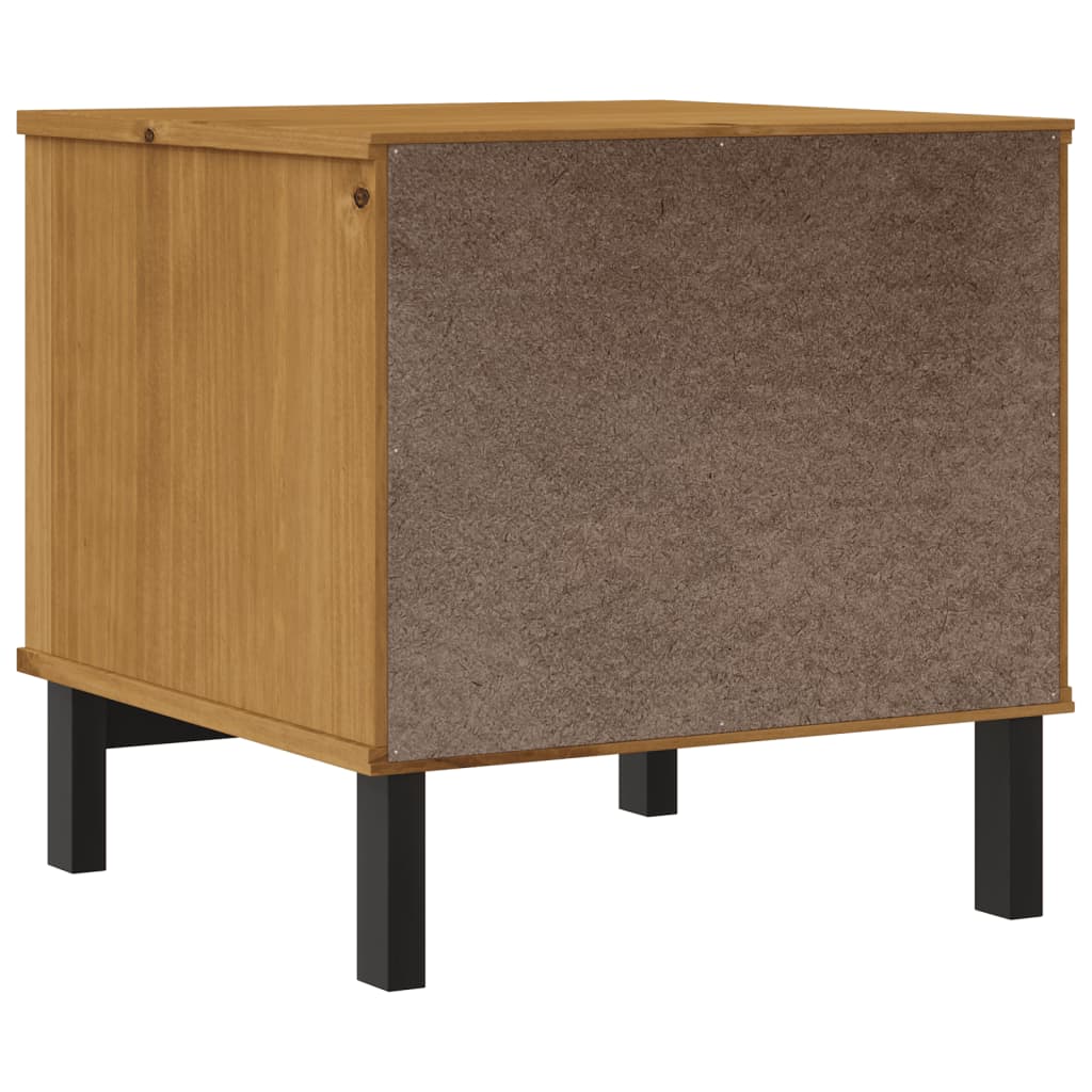 vidaXL Side Table "FLAM" 50x50x50 cm Solid Wood Pine