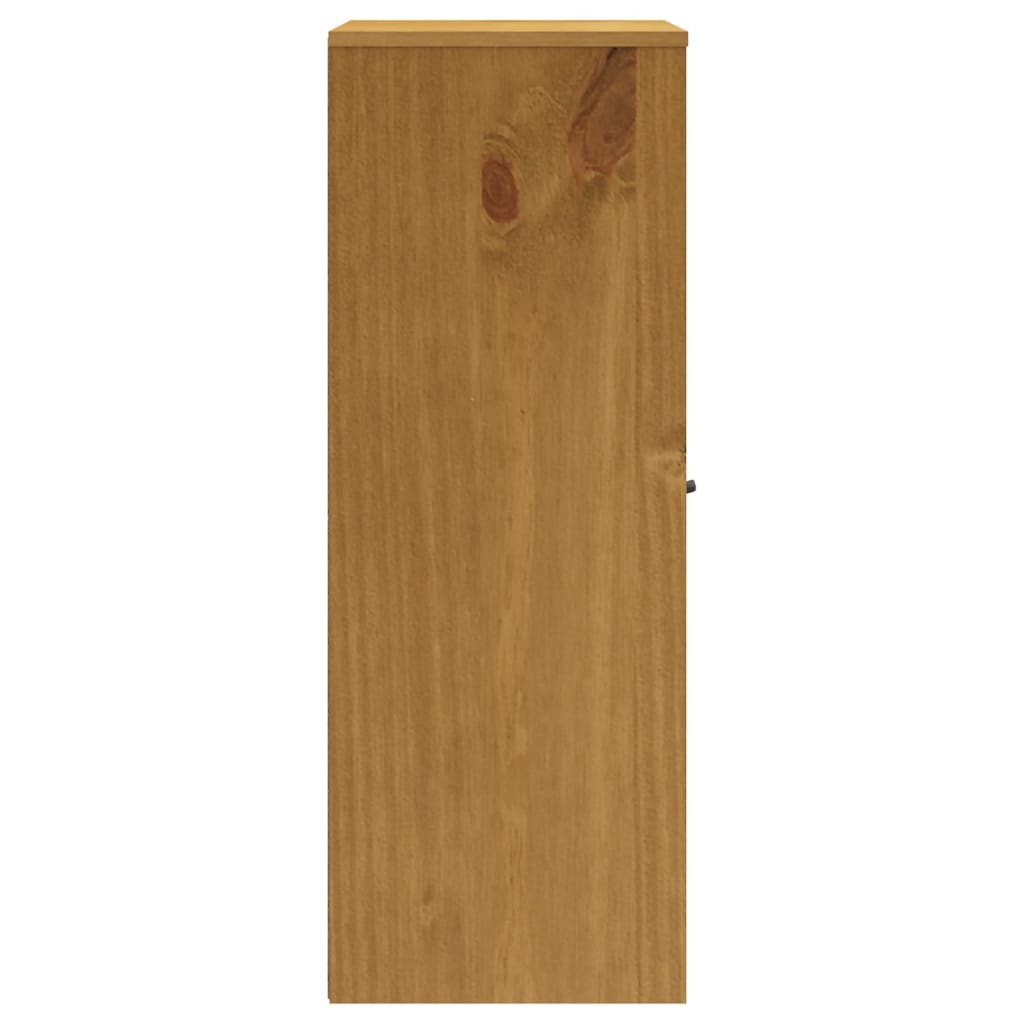 vidaXL Top for Highboard with Glass Doors FLAM Solid Wood Pine
