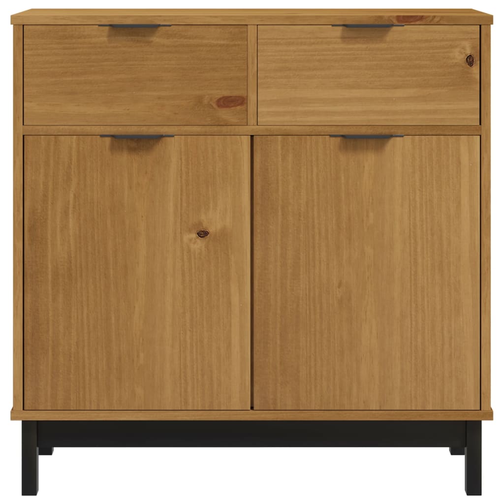 vidaXL Sideboard "FLAM" 80x40x80 cm Solid Wood Pine