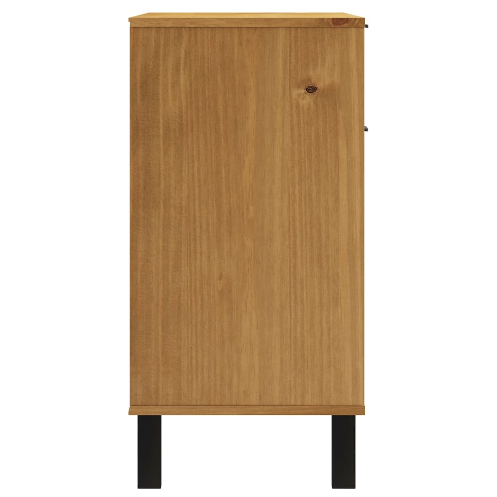 vidaXL Sideboard "FLAM" 80x40x80 cm Solid Wood Pine