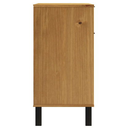 vidaXL Sideboard "FLAM" 80x40x80 cm Solid Wood Pine