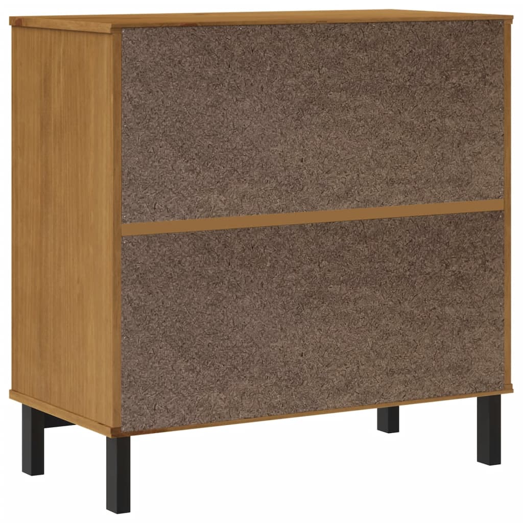 vidaXL Sideboard "FLAM" 80x40x80 cm Solid Wood Pine