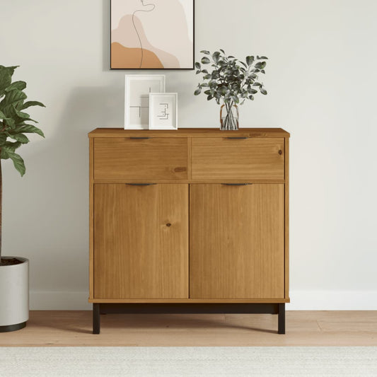 vidaXL Sideboard "FLAM" 80x40x80 cm Solid Wood Pine