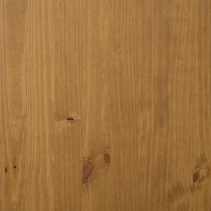 vidaXL Sideboard with Glass Door "FLAM" 110x40x80 cm Solid Wood Pine