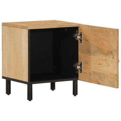 vidaXL Bedside Cabinet 40x33x46 cm Solid Wood Mango