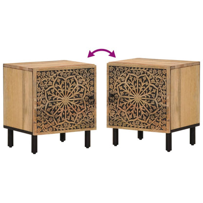 vidaXL Bedside Cabinet 40x33x46 cm Solid Wood Mango