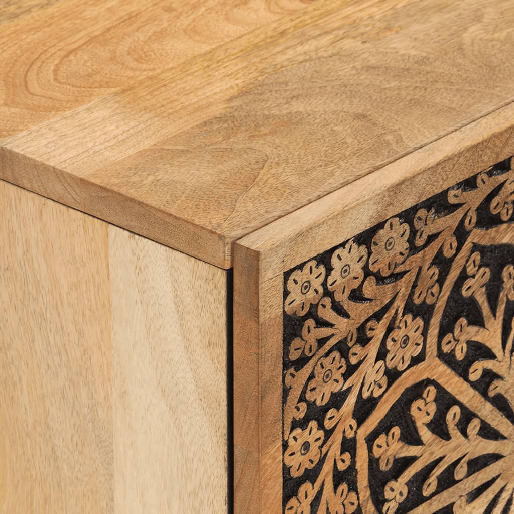 vidaXL Bedside Cabinet 40x33x46 cm Solid Wood Mango