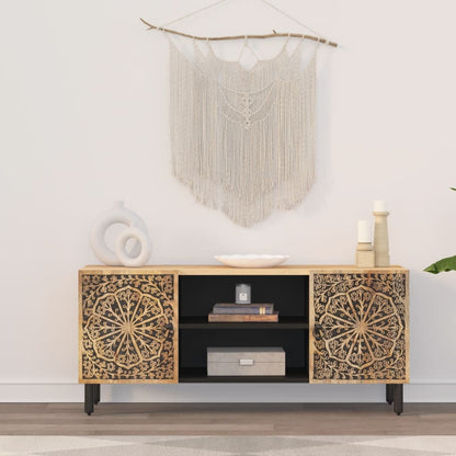 vidaXL TV Cabinet 105x33x46 cm Solid Wood Mango