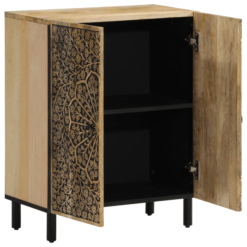 vidaXL Side Cabinet 60x33x75 cm Solid Wood Mango