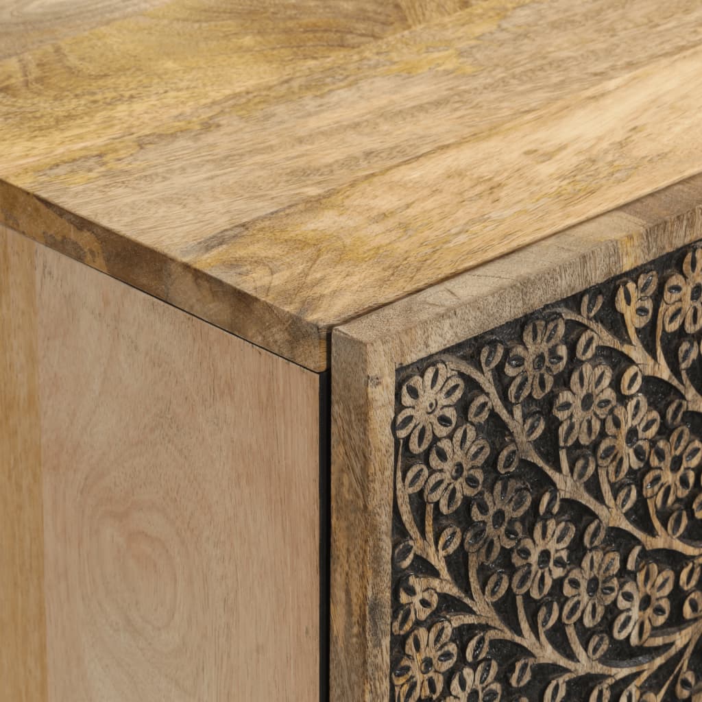 vidaXL Side Cabinet 60x33x75 cm Solid Wood Mango