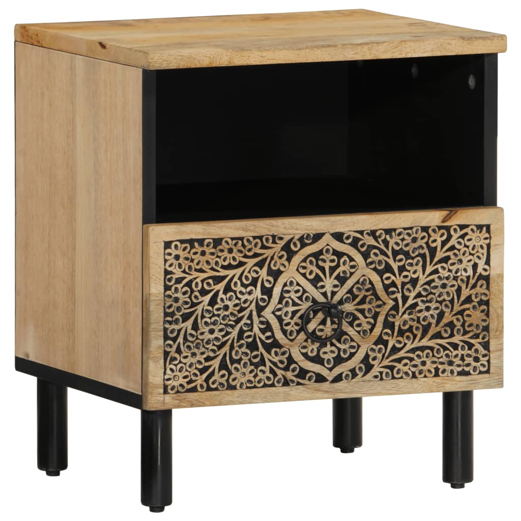 vidaXL Bedside Cabinets 2 pcs 40x33x46 cm Solid Wood Mango