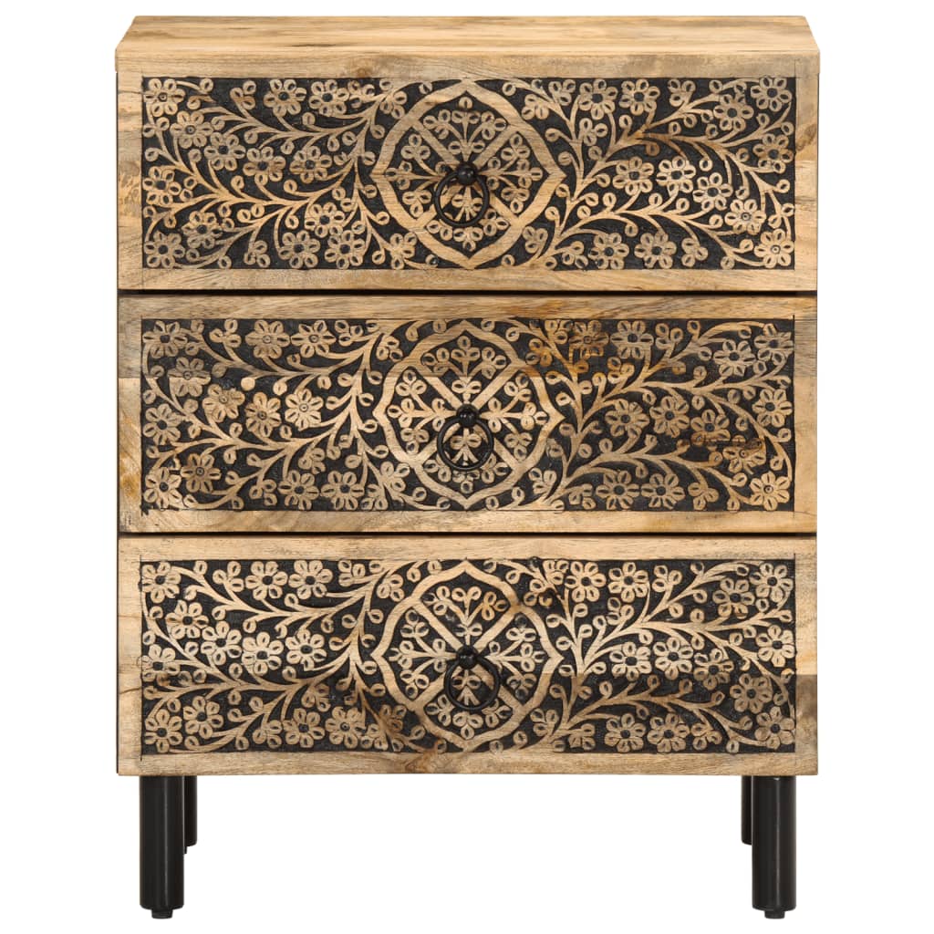 vidaXL Bedside Cabinet 50x33x60 cm Solid Wood Mango