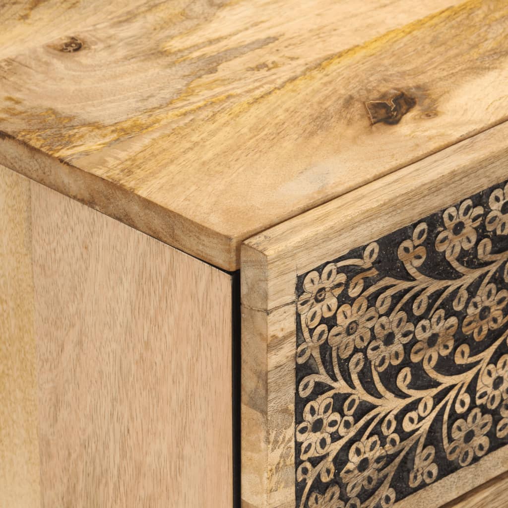 vidaXL Bedside Cabinet 50x33x60 cm Solid Wood Mango