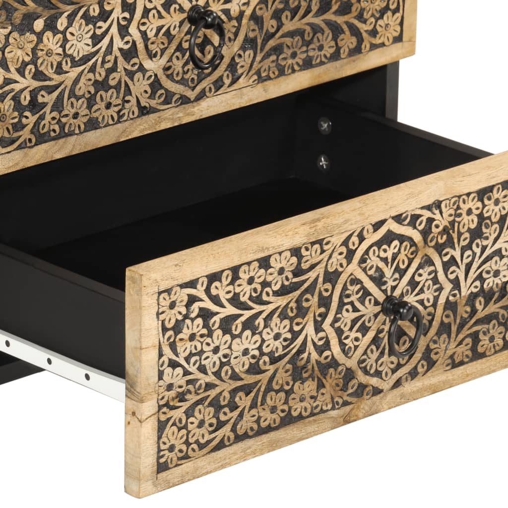 vidaXL Bedside Cabinet 50x33x60 cm Solid Wood Mango