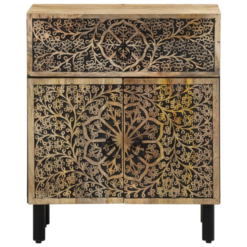 vidaXL Bedside Cabinet 50x33x60 cm Solid Wood Mango