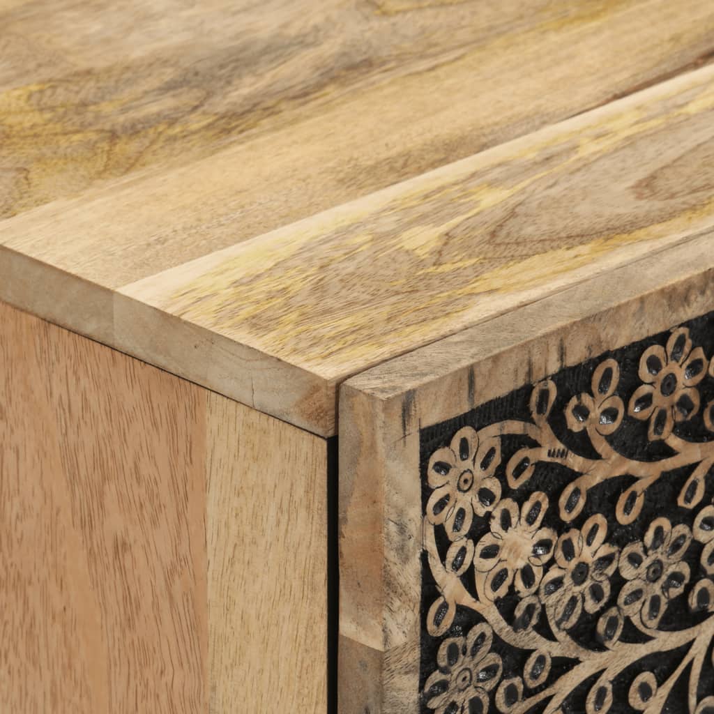 vidaXL Bedside Cabinet 50x33x60 cm Solid Wood Mango