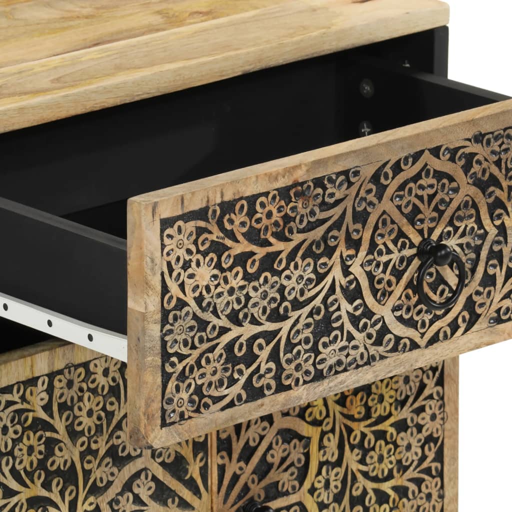 vidaXL Bedside Cabinet 50x33x60 cm Solid Wood Mango
