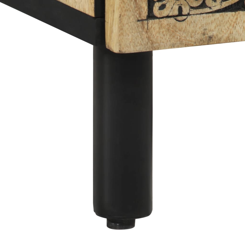 vidaXL Bedside Cabinet 50x33x60 cm Solid Wood Mango