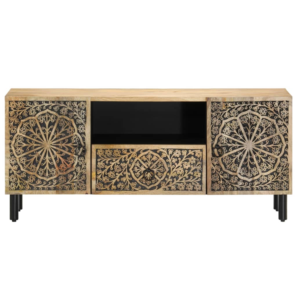 vidaXL TV Cabinet 105x33x46 cm Solid Wood Mango