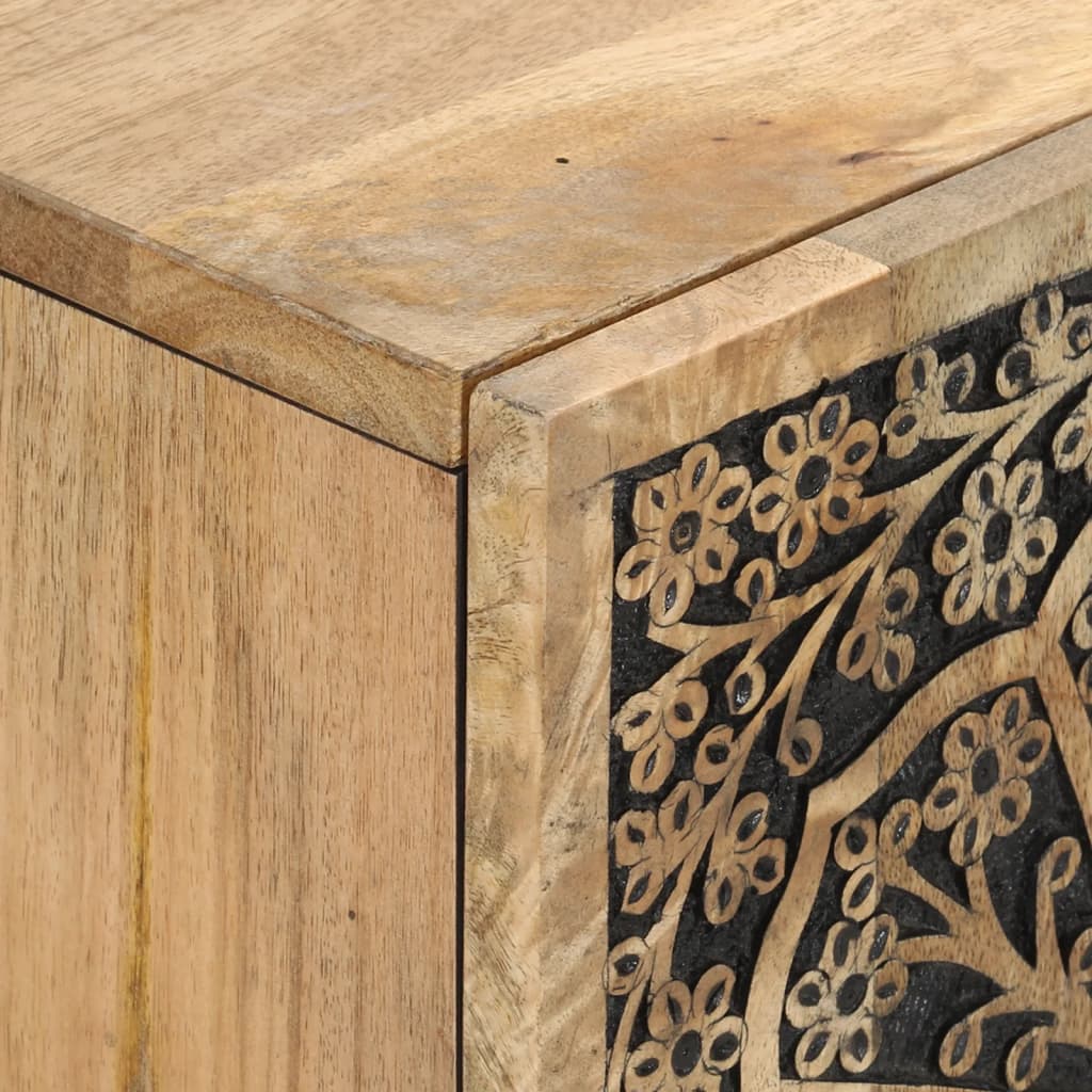 vidaXL TV Cabinet 105x33x46 cm Solid Wood Mango