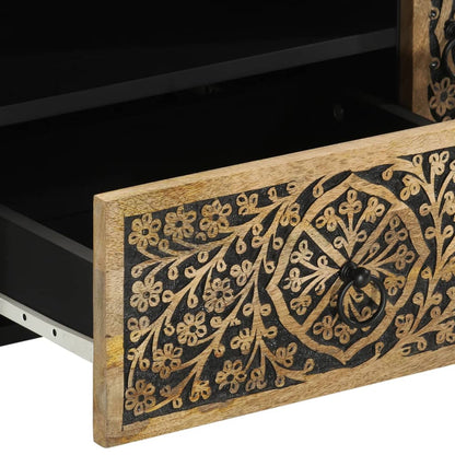 vidaXL TV Cabinet 105x33x46 cm Solid Wood Mango