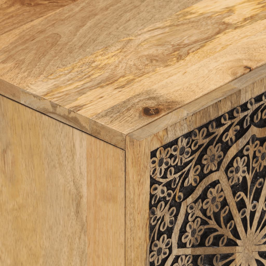 vidaXL TV Cabinet 80x31x46 cm Solid Wood Mango